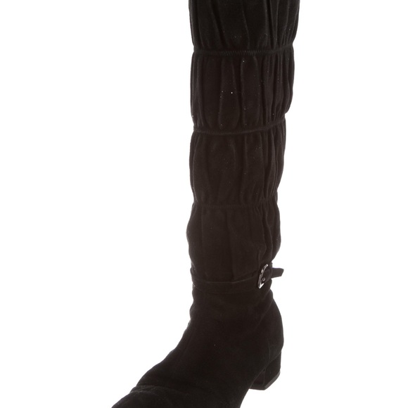 Authentic suede Prada sport boots, gently worn always cared for. - Picture 6 of 6